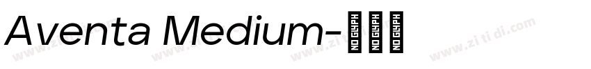 Aventa Medium字体转换